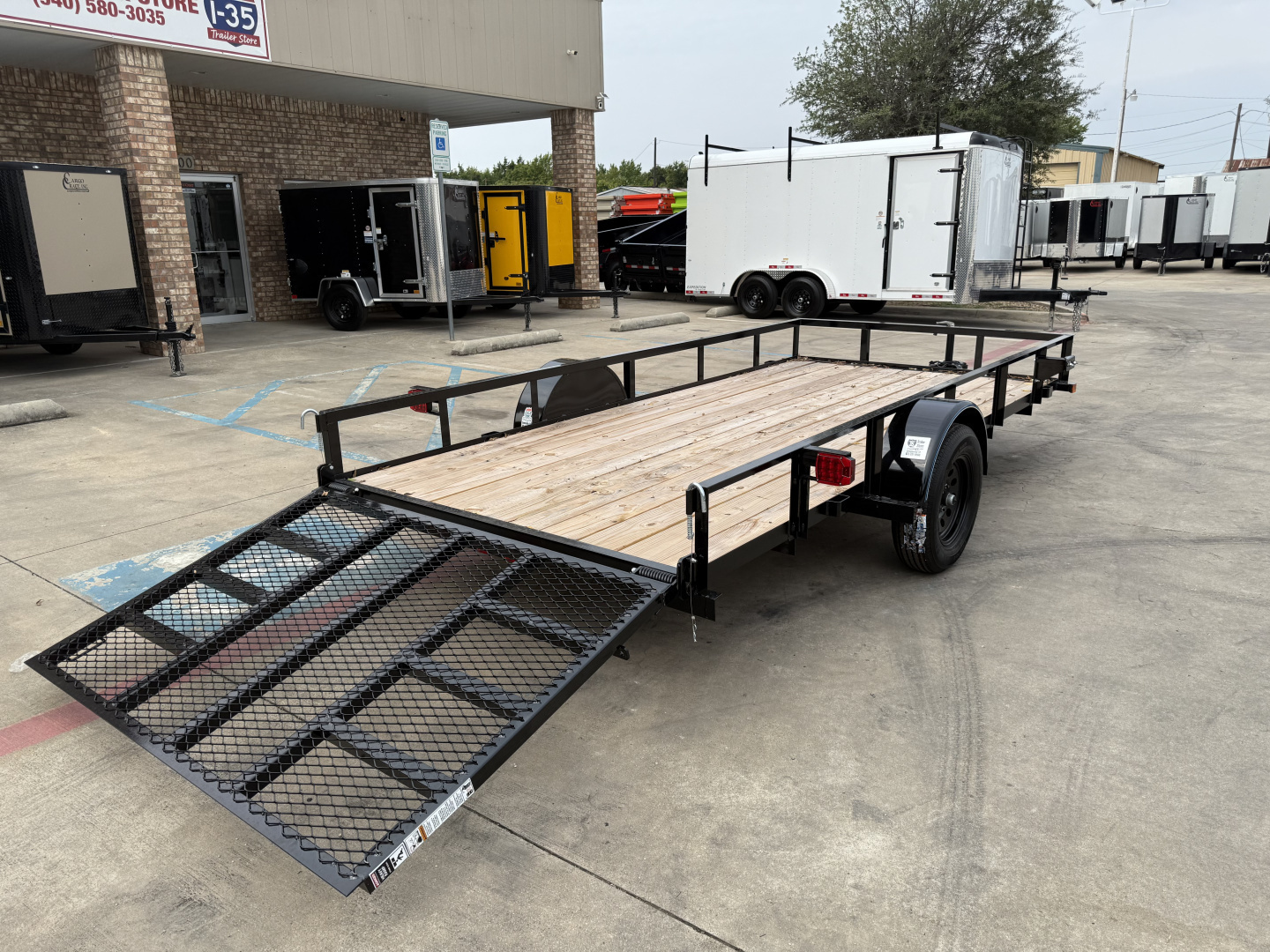 New 2025 Top Hat Trailers 14'x77" DSA Utility Trailer