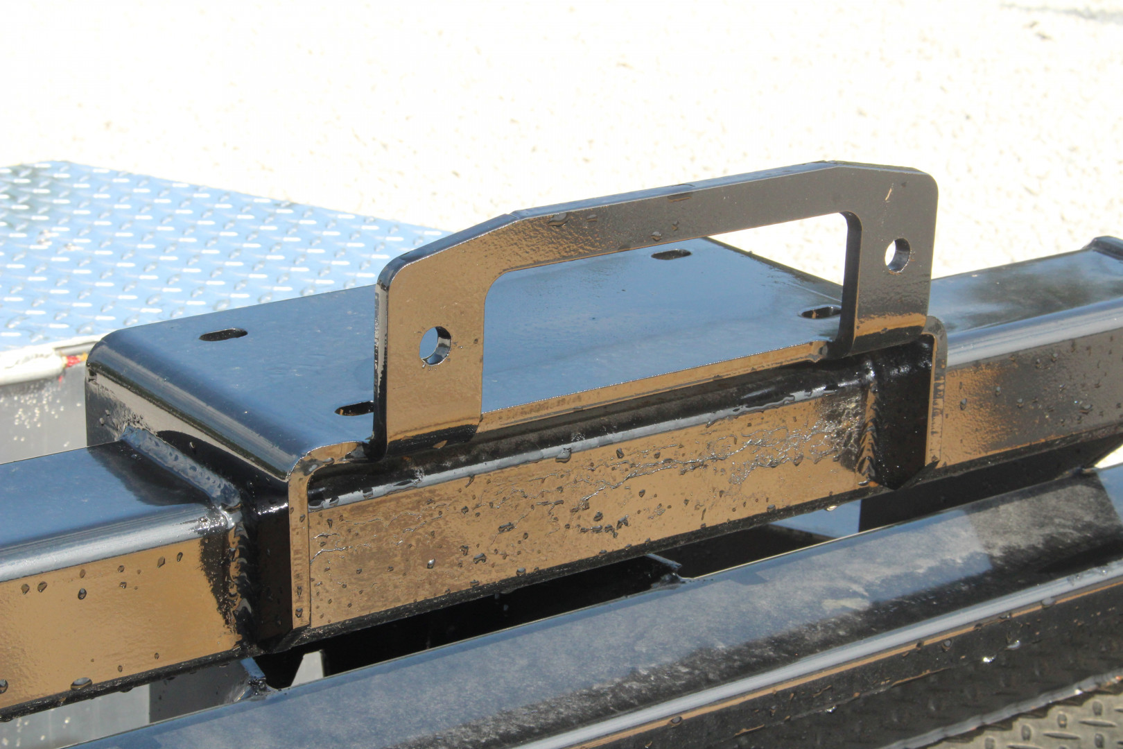 New 2025 Moritz 7' x 16' + 6' Low Pro - Hydraulic Power Tail - Equipment Trailer - 16000# GVW