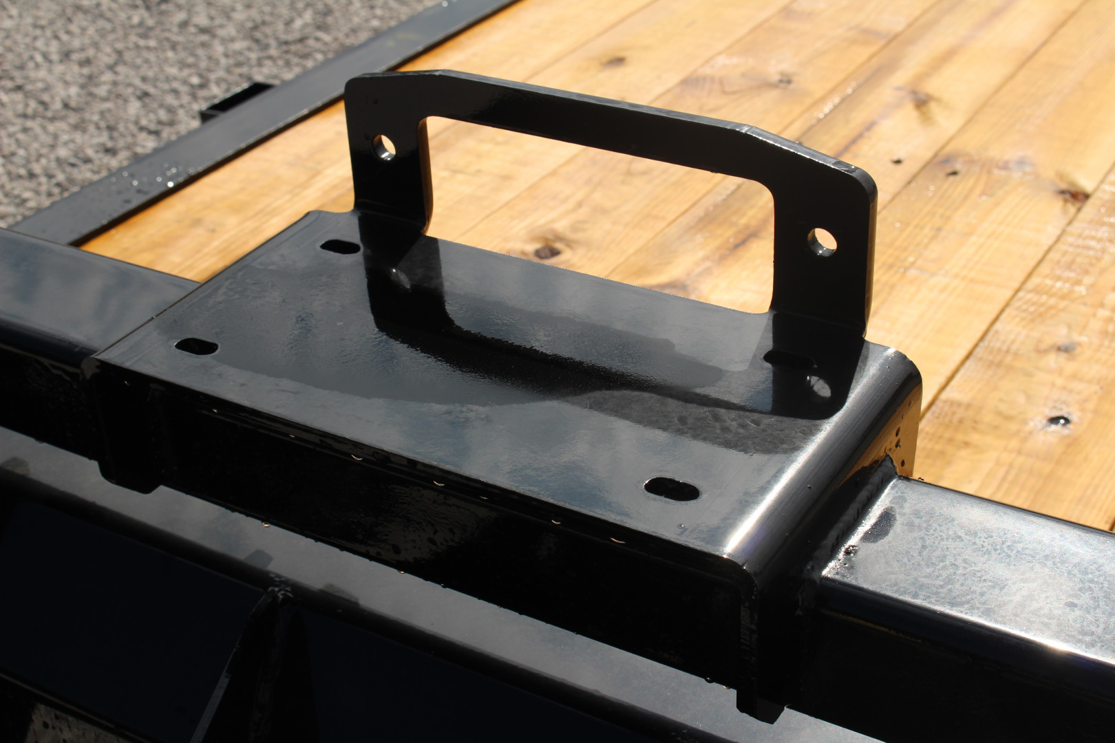 New 2025 Moritz 7' x 16' + 6' Low Pro - Hydraulic Power Tail - Equipment Trailer - 16000# GVW