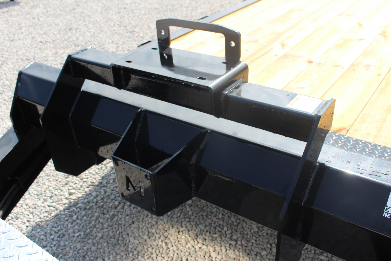 New 2025 Moritz 7' x 16' + 6' Low Pro - Hydraulic Power Tail - Equipment Trailer - 16000# GVW