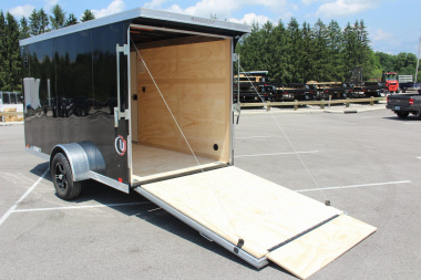 New 2025 United UJ 6' x 12' Enclosed Cargo Trailer - 2990# GVW - RAMP DOOR - 6.5' INTERIOR HEIGHT