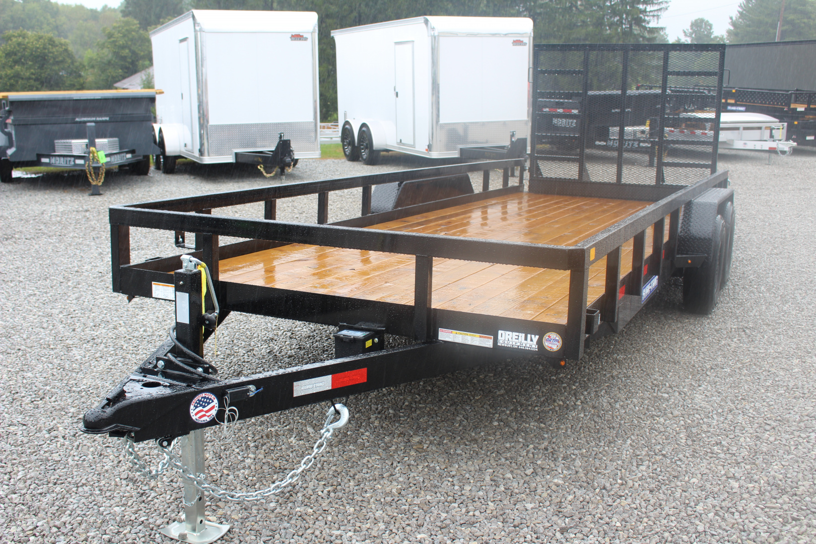 New 2025 Sure-Trac 7' x 20' Tandem Axle Tube Top Landscape Utility Trailer - 10,000# GVW