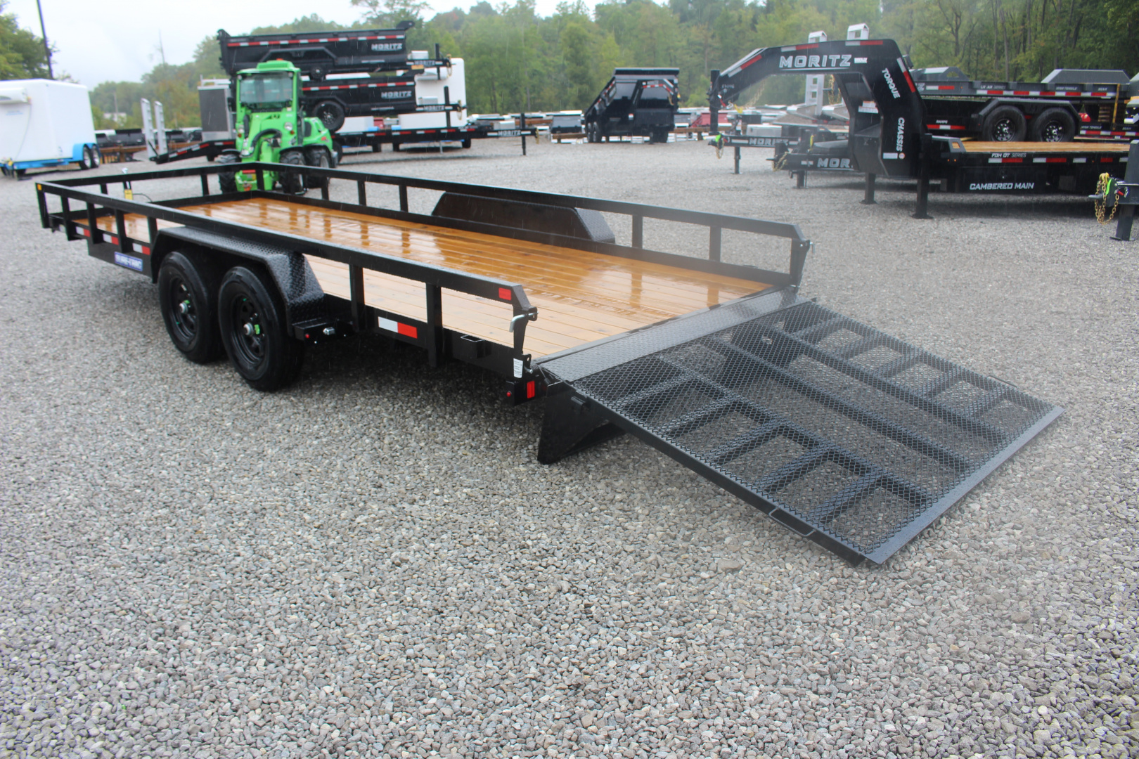 New 2025 Sure-Trac 7' x 20' Tandem Axle Tube Top Landscape Utility Trailer - 10,000# GVW