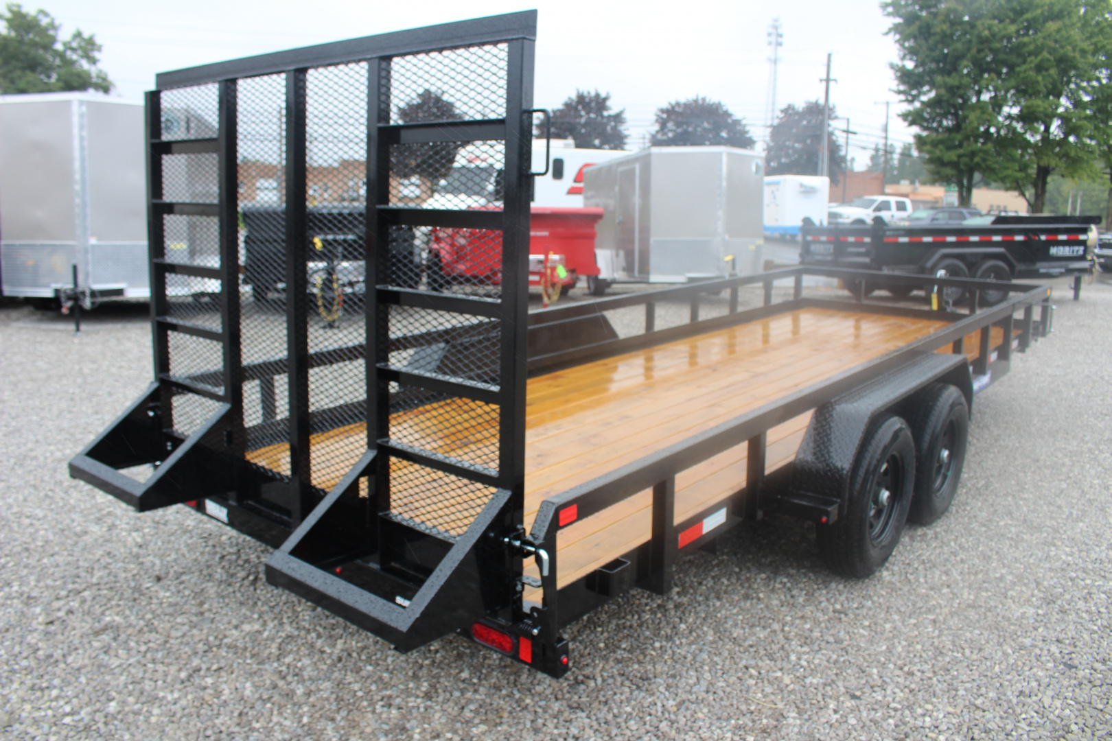 New 2025 Sure-Trac 7' x 20' Tandem Axle Tube Top Landscape Utility Trailer - 10,000# GVW