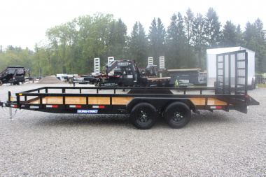 New 2025 Sure-Trac 7' x 20' Tandem Axle Tube Top Landscape Utility Trailer - 10,000# GVW