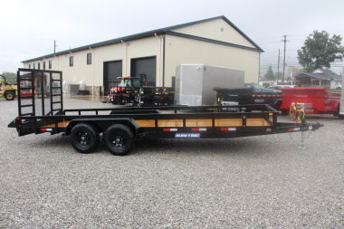 New 2025 Sure-Trac 7' x 20' Tandem Axle Tube Top Landscape Utility Trailer - 10,000# GVW