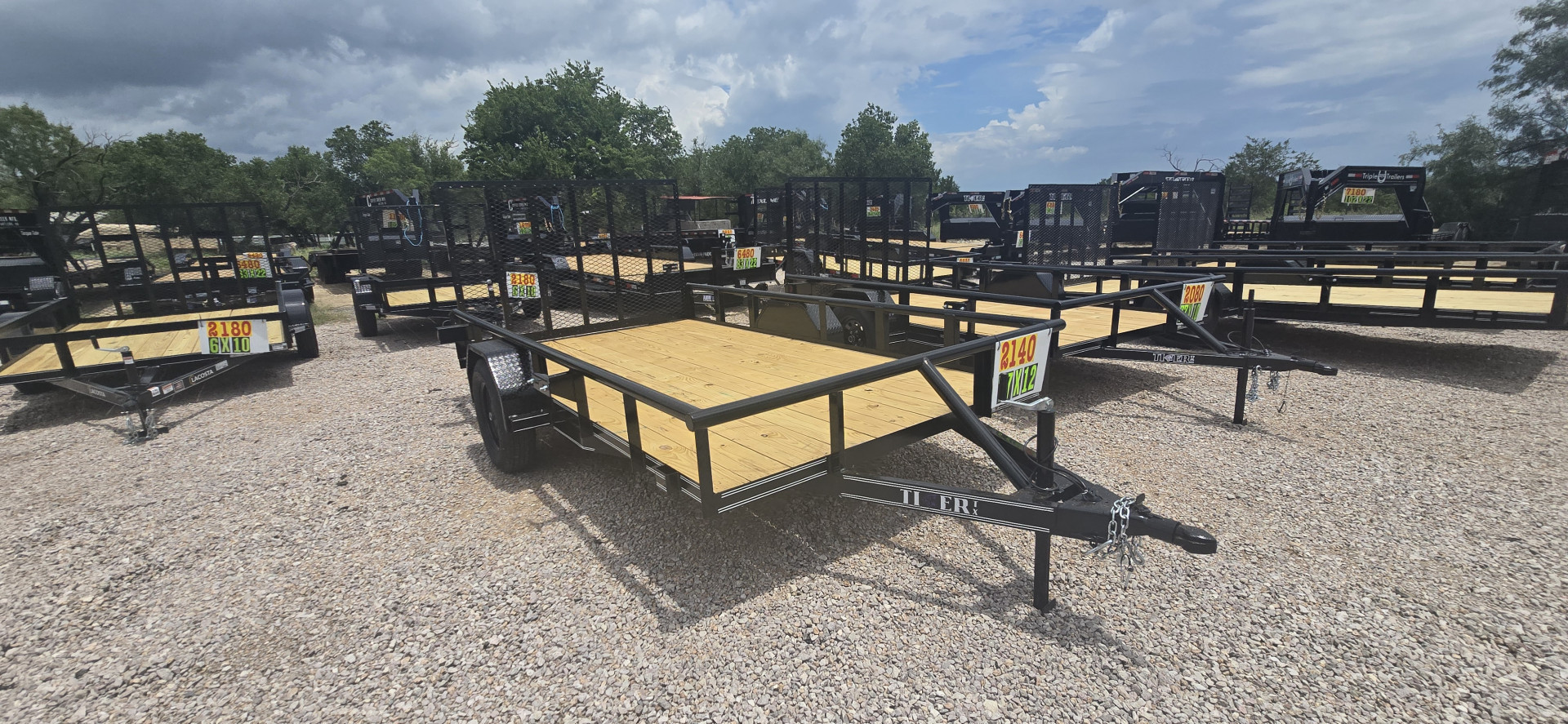 New 2025 Tiger Trailers 77" X 12' Utility Trailer