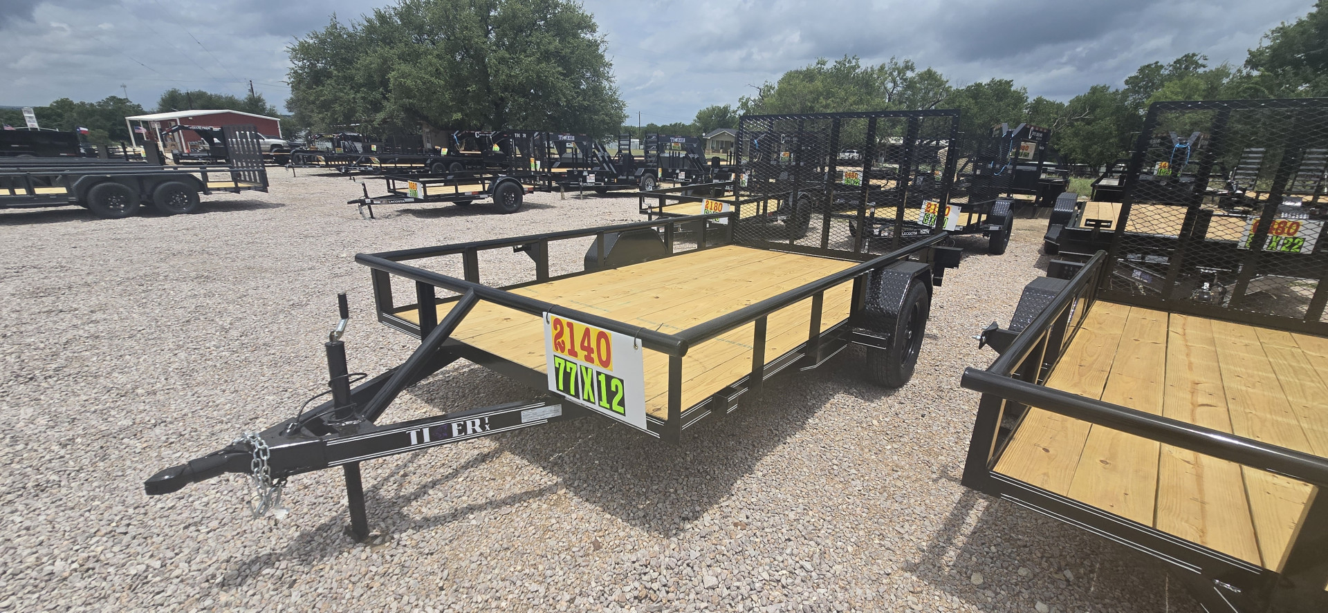 New 2025 Tiger Trailers 77" X 12' Utility Trailer