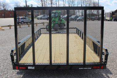 New 2025 Sure-Trac 7' x 16' Tandem Axle Tube Top Utility Trailer - 7000# GVW