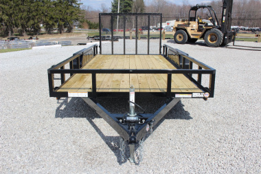 New 2025 Sure-Trac 7' x 16' Tandem Axle Tube Top Utility Trailer - 7000# GVW