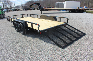 New 2025 Sure-Trac 7' x 16' Tandem Axle Tube Top Utility Trailer - 7000# GVW