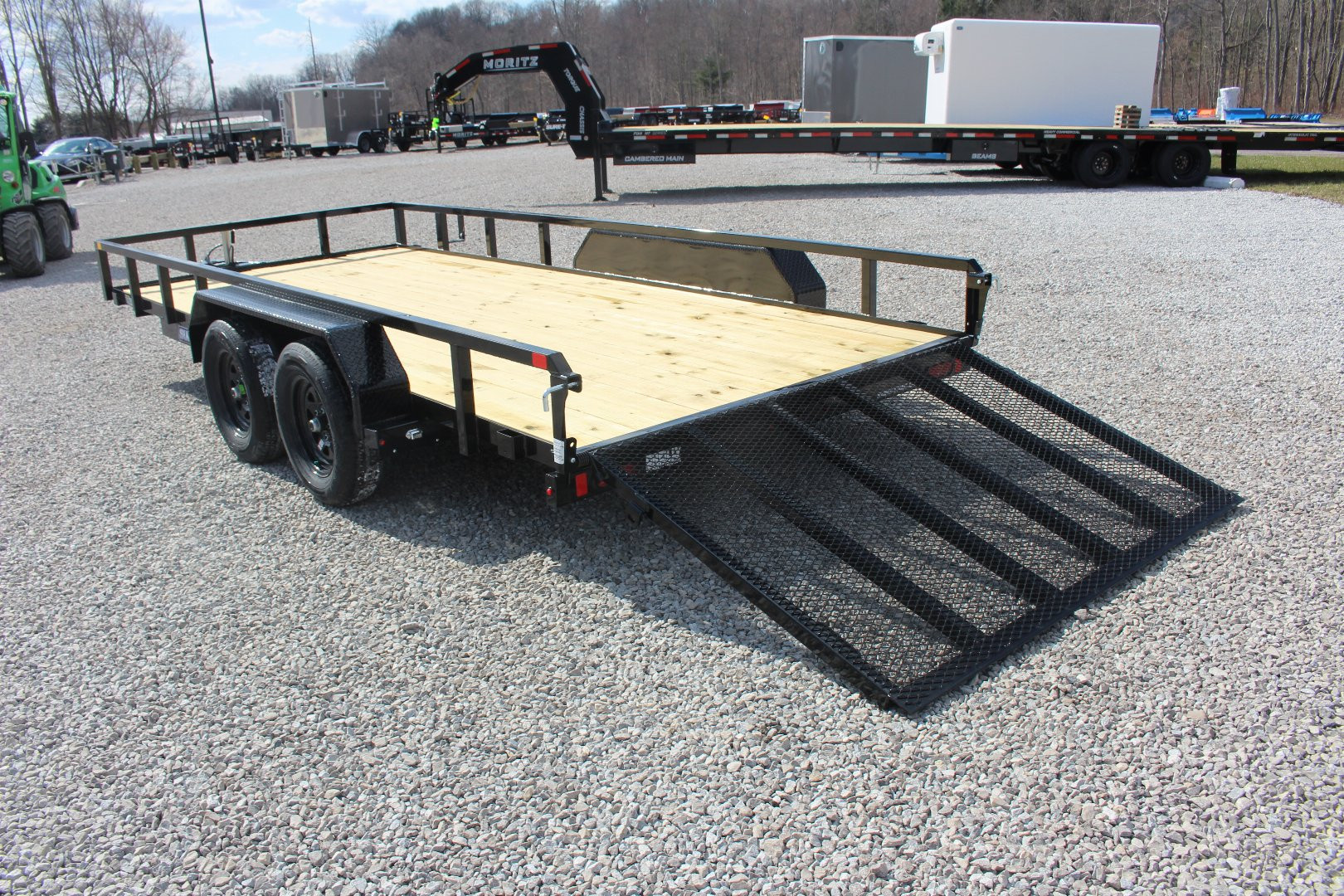 New 2025 Sure-Trac 7' x 16' Tandem Axle Tube Top Utility Trailer - 7000# GVW