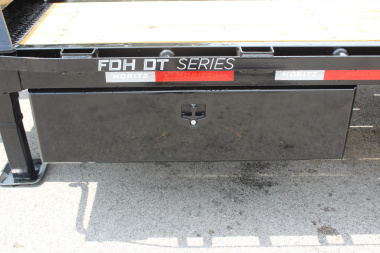 New 2025 Moritz FDGH DT 20' + 5' GOOSENECK Deckover Flatbed Trailer- Full Width Aluminum Ramps- 25900# GVW