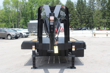 New 2025 Moritz FDGH DT 20' + 5' GOOSENECK Deckover Flatbed Trailer- Full Width Aluminum Ramps- 25900# GVW