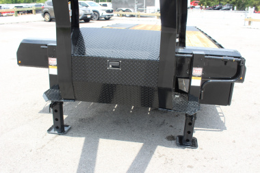 New 2025 Moritz FDGH DT 20' + 5' GOOSENECK Deckover Flatbed Trailer- Full Width Aluminum Ramps- 25900# GVW
