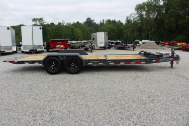 New 2025 Moritz 7' x 16' + 6' Low Pro - Gravity Tilt - Tilt Trailer - 14000# GVW