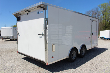 New 2025 Darkhorse Cargo DWRK 8.5' x 18' Flat Front Enclosed Cargo Trailer - Ramp Door - 9990#