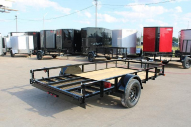 New 2025 Top Hat Trailers 12x77" DSA  Utility Trailer