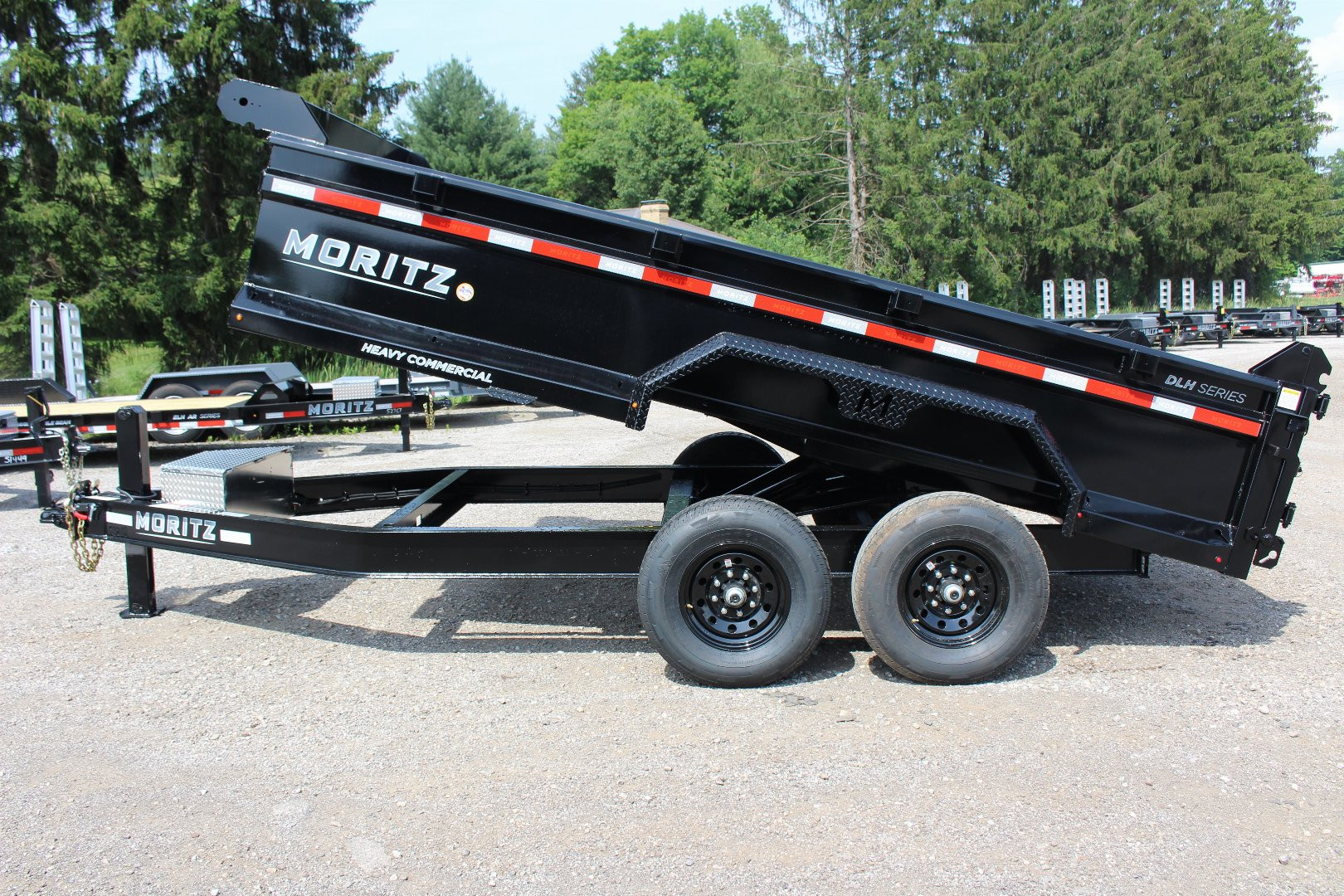 New 2025 Moritz 6' 10" x 14' Heavy Commercial DLH Series Dump Trailer - 14000# GVW