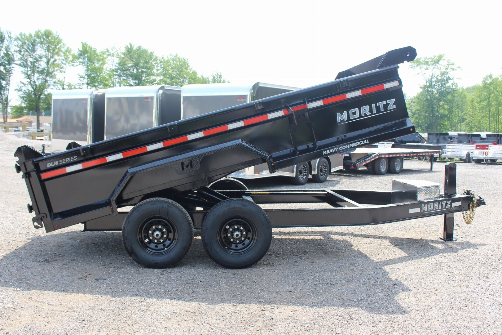 New 2025 Moritz 6' 10" x 14' Heavy Commercial DLH Series Dump Trailer - 14000# GVW