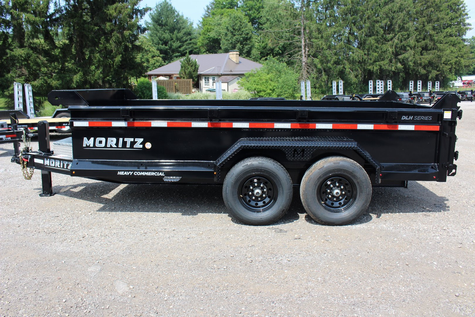 New 2025 Moritz 6' 10" x 14' Heavy Commercial DLH Series Dump Trailer - 14000# GVW
