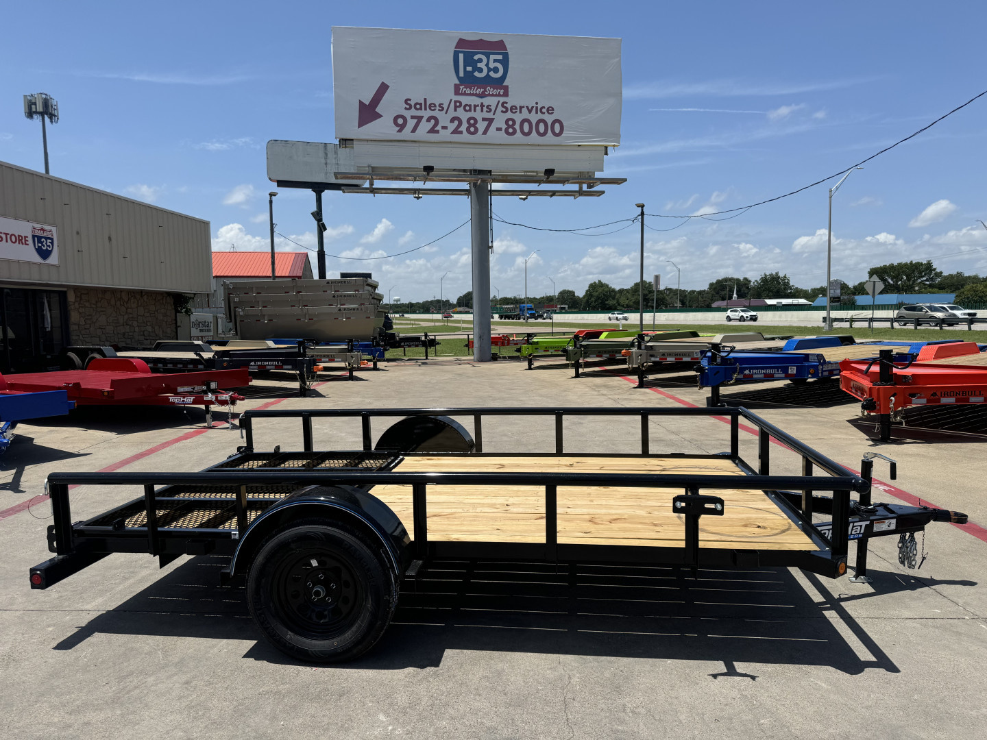 New 2025 Top Hat Trailers DERBY SR PIPE - 6.5x12 DSP Utility Trailer