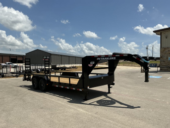 2026 PJ 83"x20' Gooseneck Angle Pipetop Trailer – P8
