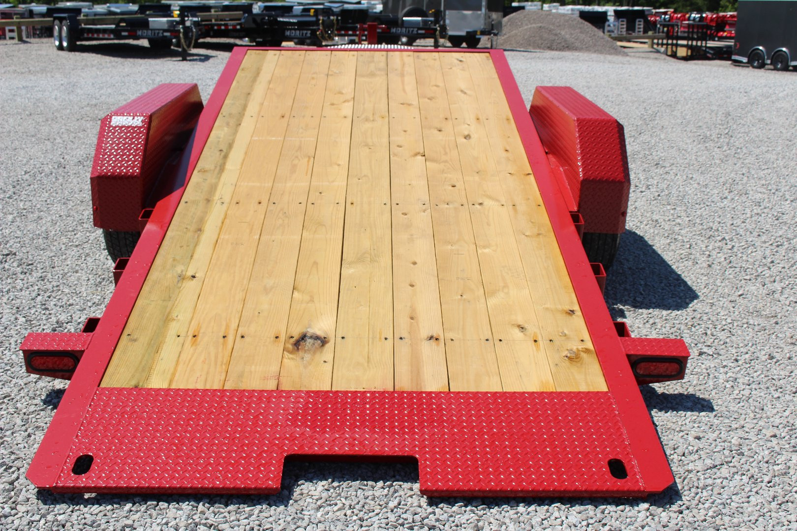 New 2025 Moritz 7' x 16' + 6' Low Pro - Gravity Tilt - Equipment Trailer - 14000# GVW
