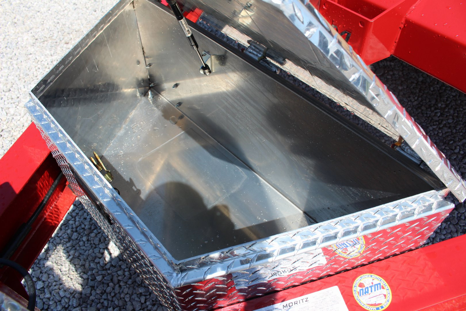 New 2025 Moritz 7' x 16' + 6' Low Pro - Gravity Tilt - Equipment Trailer - 14000# GVW