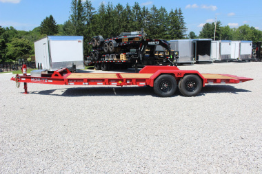 New 2025 Moritz 7' x 16' + 6' Low Pro - Gravity Tilt - Equipment Trailer - 14000# GVW