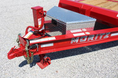 New 2025 Moritz 7' x 16' + 6' Low Pro - Gravity Tilt - Equipment Trailer - 14000# GVW