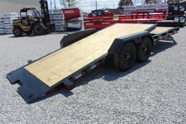 New 2025 Moritz 7' x 16' + 6' Low Pro - Gravity Tilt - Equipment Trailer - 14000# GVW