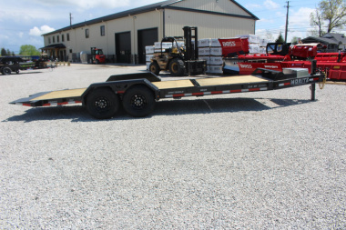 New 2025 Moritz 7' x 16' + 6' Low Pro - Gravity Tilt - Equipment Trailer - 14000# GVW