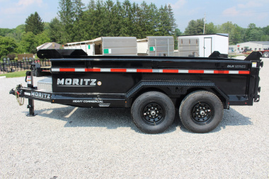New 2025 Moritz 6' 10" x 12' Heavy Commercial DLH Series Dump Trailer - 14000# GVW