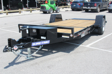 New 2025 Sure-Trac 6' 6  x 12+4' Gravity Tilt Equipment Trailer - 10000# GVW