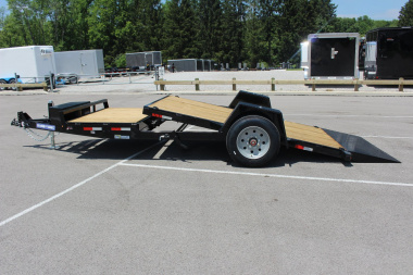 New 2025 Sure-Trac 6' 6" x 12+4' Gravity Tilt Equipment Trailer - 10000# GVW