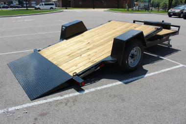 New 2025 Sure-Trac 6' 6" x 12+4' Gravity Tilt Equipment Trailer - 10000# GVW