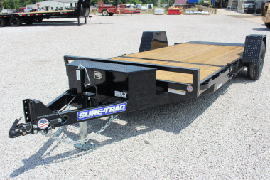 New 2025 Sure-Trac 6' 6  x 12+4' Gravity Tilt Equipment Trailer - 7800# GVW