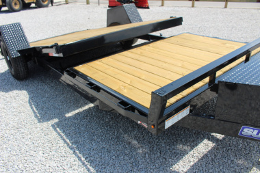 New 2025 Sure-Trac 6' 6" x 12+4' Gravity Tilt Equipment Trailer - 7800# GVW