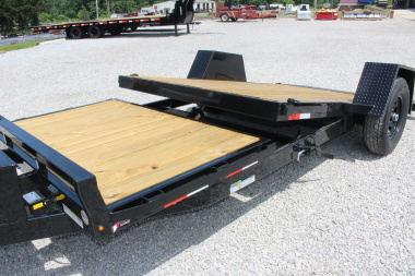 New 2025 Sure-Trac 6' 6" x 12+4' Gravity Tilt Equipment Trailer - 7800# GVW