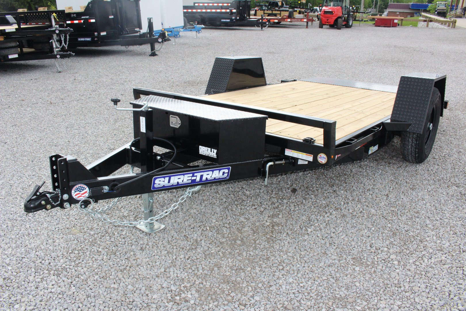 New 2025 Sure-Trac 6' 6" x 12' Gravity Tilt Equipment Trailer - 7800# GVW