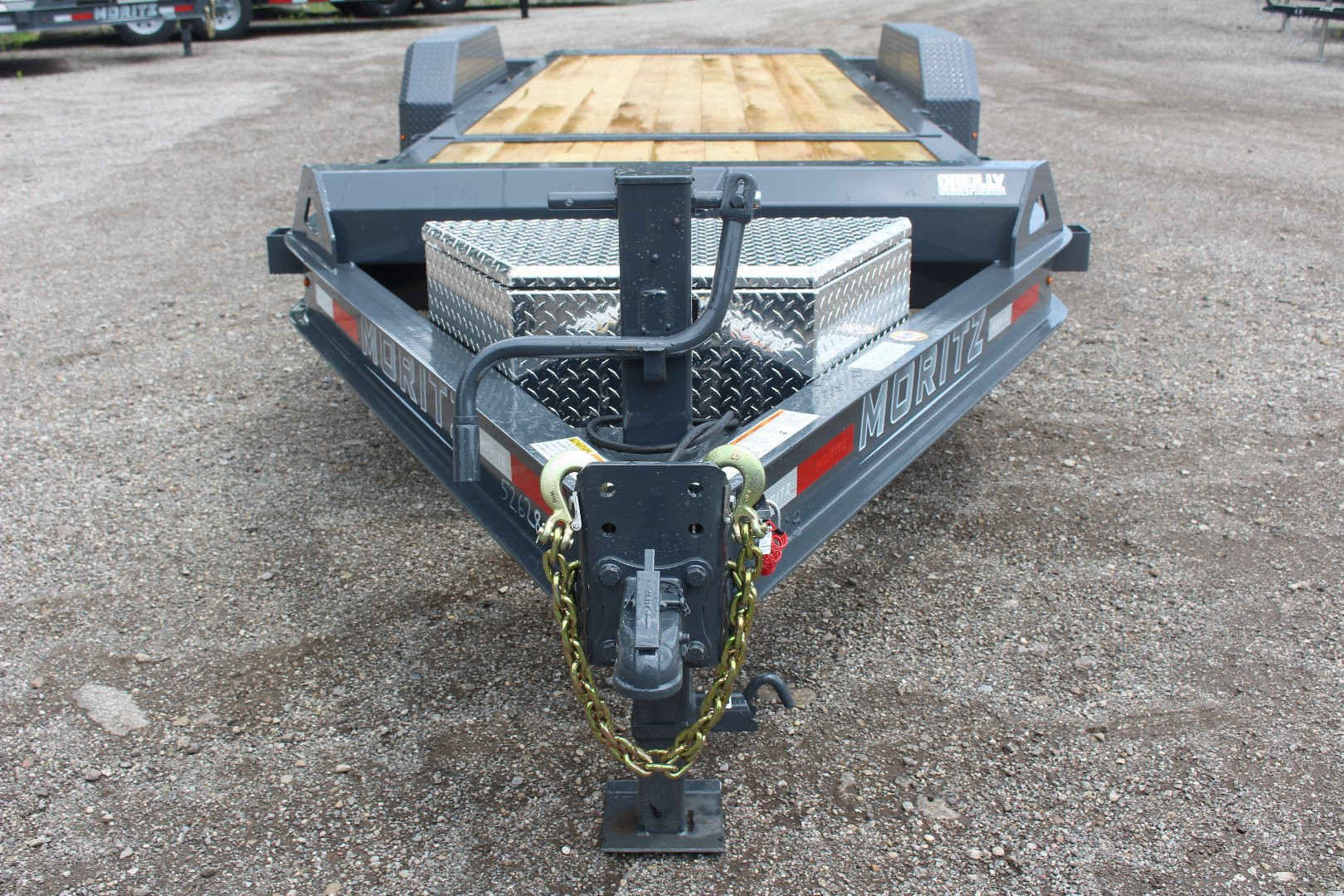 New 2025 Moritz 7' x 16' + 6' Low Pro - Gravity Tilt - Equipment Trailer - 16000# GVW
