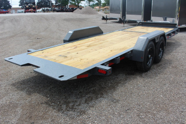 New 2025 Moritz 7' x 16' + 6' Low Pro - Gravity Tilt - Equipment Trailer - 16000# GVW