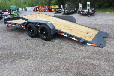 New 2025 Moritz 7' x 16' + 6' Low Pro - Gravity Tilt - Equipment Trailer - 16000# GVW