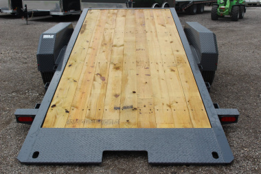 New 2025 Moritz 7' x 16' + 6' Low Pro - Gravity Tilt - Equipment Trailer - 16000# GVW