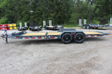 New 2025 Moritz 7' x 16' + 6' Low Pro - Gravity Tilt - Equipment Trailer - 16000# GVW