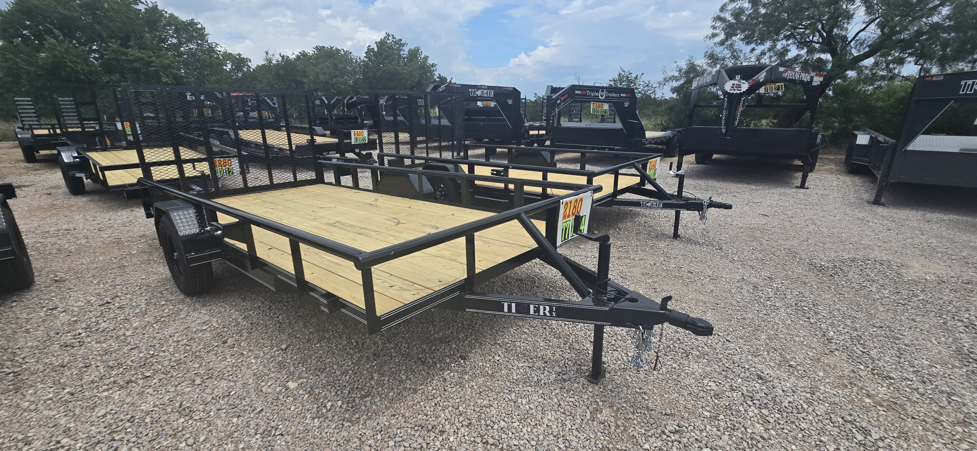 New 2025 Tiger Trailers 77" X 14' Utility Trailer