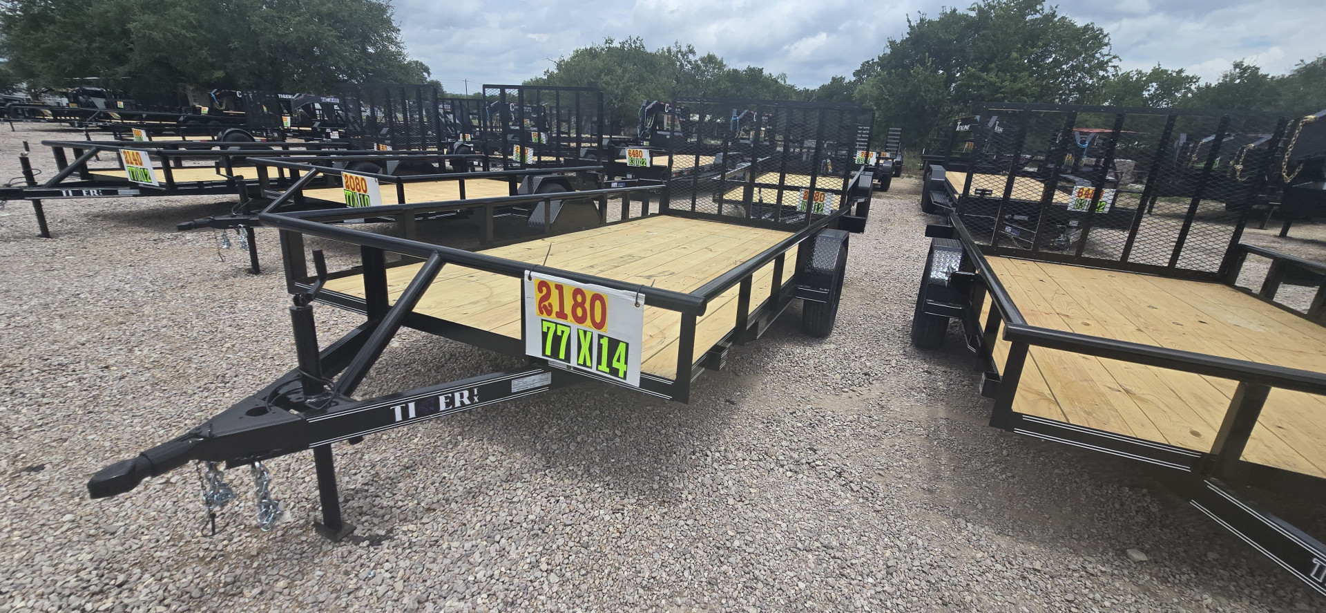 New 2025 Tiger Trailers 77" X 14' Utility Trailer