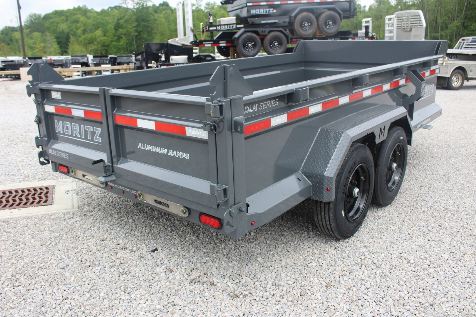 New 2025 Moritz 6' 10" x 14' Heavy Commercial DLH Series Dump Trailer - 16000# GVW