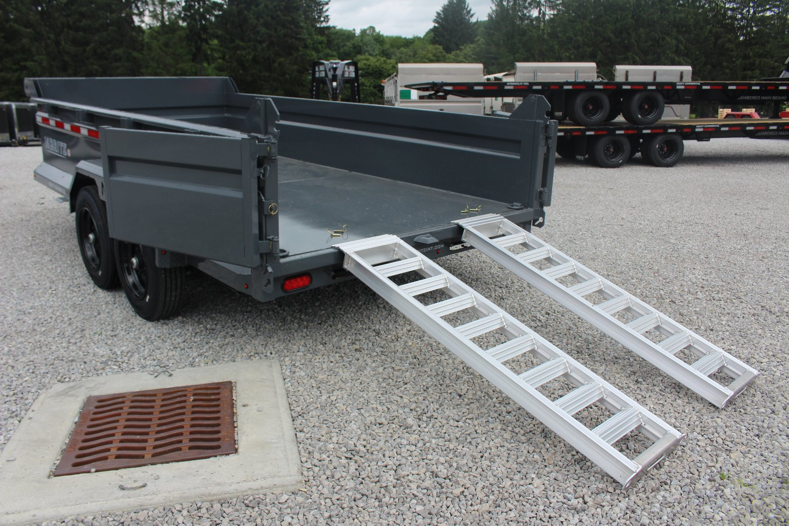 New 2025 Moritz 6' 10" x 14' Heavy Commercial DLH Series Dump Trailer - 16000# GVW